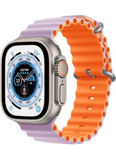 Apple Watch Compatible Ultra Double Color Ocean Loop Band Strap 42 44 45 49MM