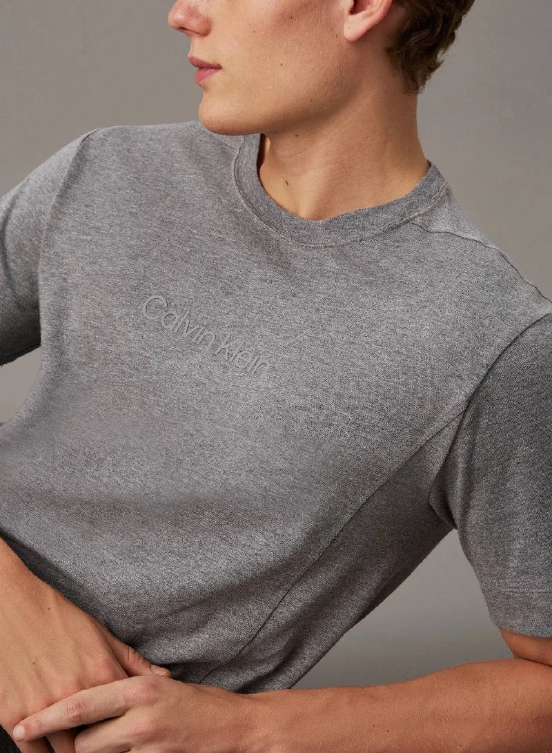 CALVIN KLEIN MEDIUM GREY HEATHER Gym T-shirt for Men | Best Price UAE