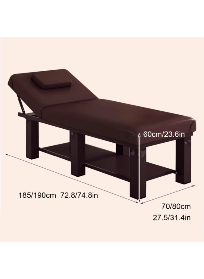 Generic Professional Massage Table with Adjustable Backrest, Esthetician Table with Removable Headrest, SPA Bed for Beauty, Hairdressing, Tattoo, Massage  - Image 2
