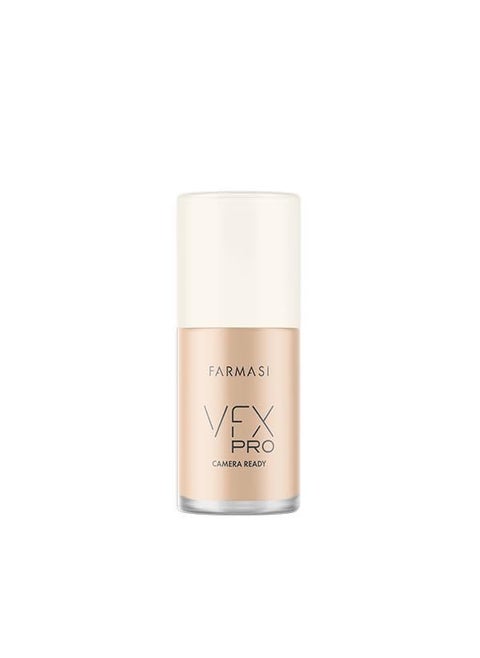 FARMASi Vfx Pro Foundation, Full Coverage Liquid Cream, Lightweight Long Lasting Coverage, Breathable Skin Moisturizer with Color True Matte Blending, Face Makeup, 1 fl. oz / 30 ml - NATURAL BEIGE N12