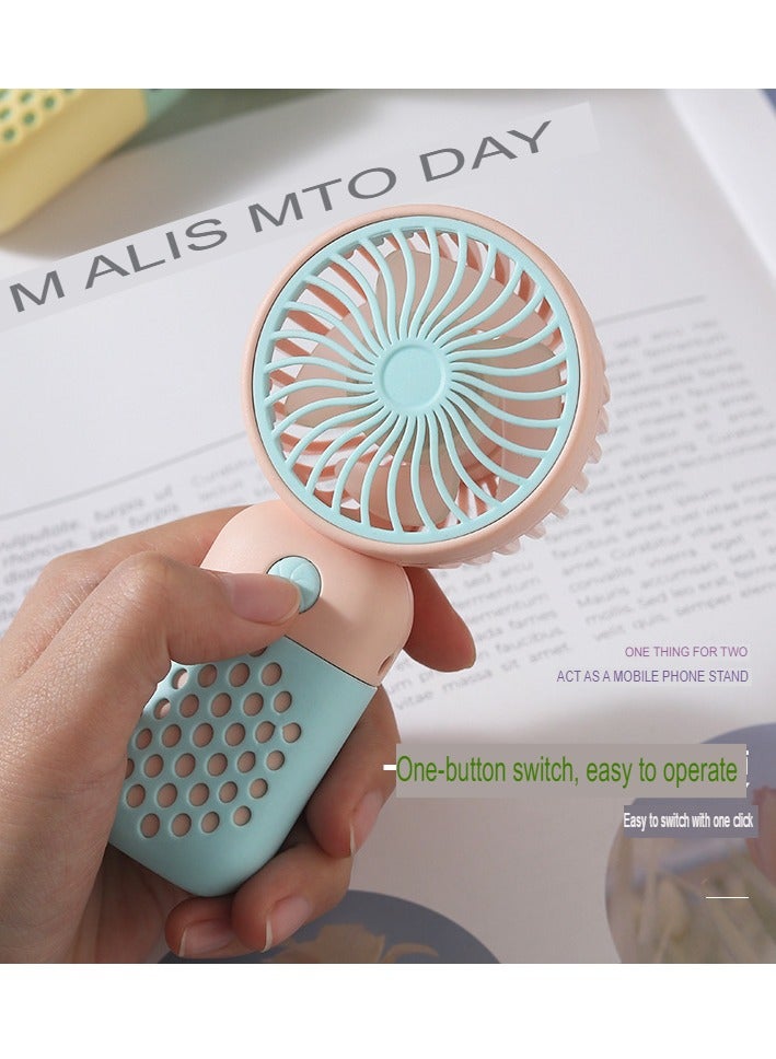 AROAQ Mini Handheld Fan, USB Rechargeable Small Personal Hand Fan, Portable Low Noise Long Battery Life Strong Wind Student Mini Fan, Ideal For Gift, (Z8 Yellow) - Image 4