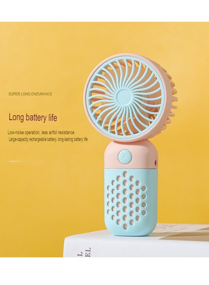 AROAQ Mini Handheld Fan, USB Rechargeable Small Personal Hand Fan, Portable Low Noise Long Battery Life Strong Wind Student Mini Fan, Ideal For Gift, (Z8 Yellow) - Image 3