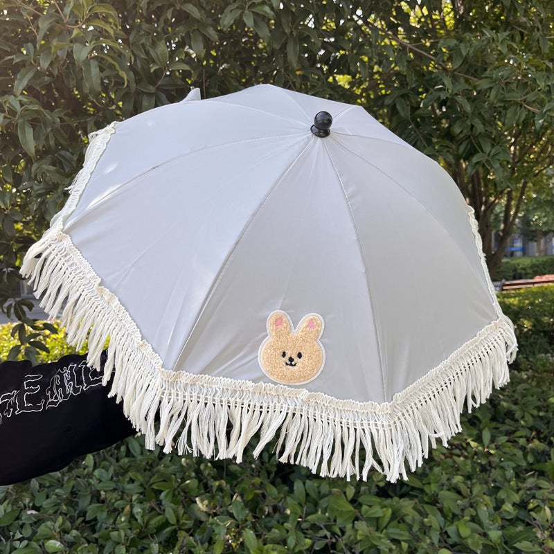Princess Umbrella Lace Children'S Umbrella Baby Women'S Umbrella Children'S Umbrella Uv-Proof New Creative Dual-Use Sunny Rain - Image 4