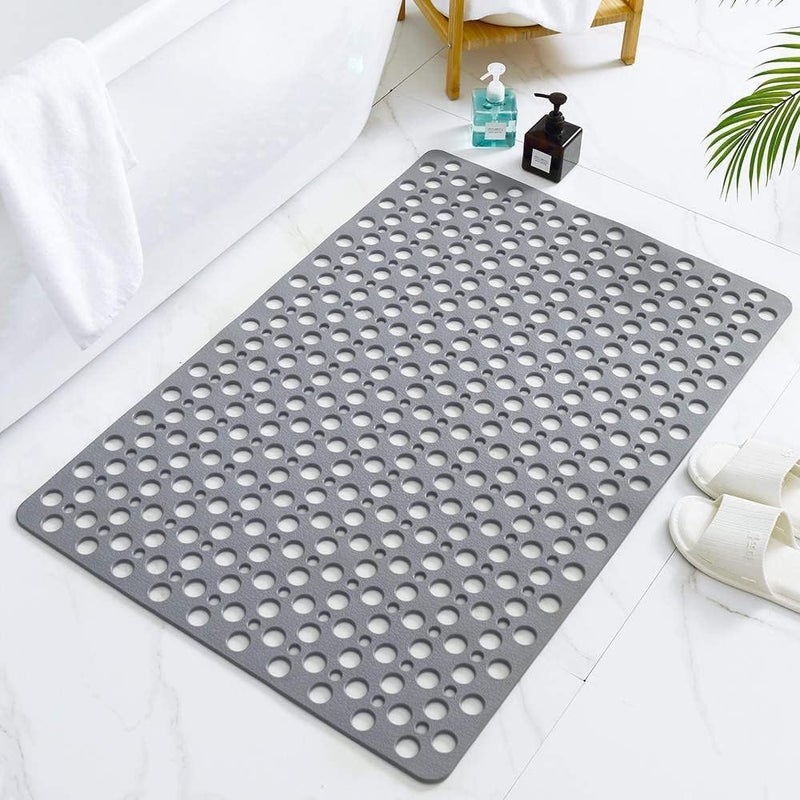 NALACAL Non Slip Shower Mat with Suction Cups and Drain Holes, 30x17 in (75x43 cm) - Image 3