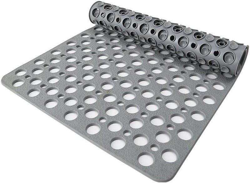 NALACAL Non Slip Shower Mat with Suction Cups and Drain Holes, 30x17 in (75x43 cm) - Image 1