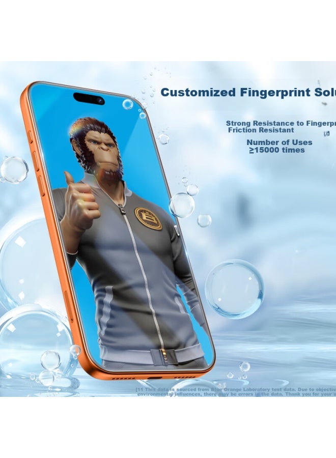 Blueo Tempered Glass Screen Protector For Apple Iphone 17 Pro Max/16 Pro Max, Fully Transparent Full Screen Hd Anti-drop Protective Film - Image 2