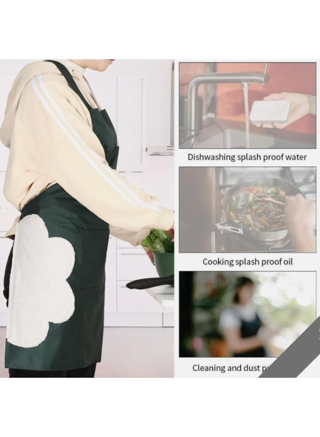 مريلة الطبخ المنزلية مريلة مقاومة للماء للكبار مريلة الشيف الخبز المئزر المطبخ المئزر الأعمال المنزلية  - Image 3