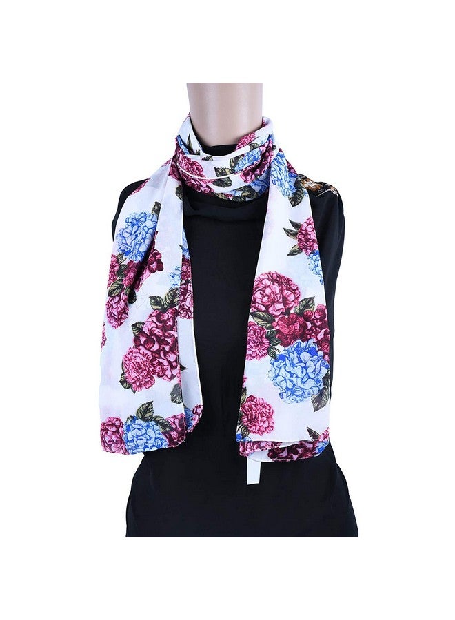 Krystle Printed Combo Scarfs for Girl's, Ladies and Women Light Weight and Soft Poly Cotton Fabric Scarves (Multicolor,S04-(Pack of 3) - Image 3