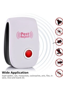 Pest Reject جهاز طرد الآفات الإلكتروني بالموجات فوق الصوتية لطرد الفئران والصراصير والحشرات والجرذان والعناكب والبعوض ومبيد الآفات ومكافحة الآفات المنزلية  - Image 3