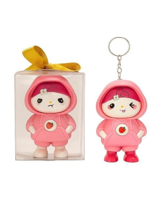 PIERCELL ENTERPRISE Piercell 1pcs Cute Toy Face Changing Keychain - 3 Expression Mood Swing Keychain | Kawaii Cartoon Doll Key Chain for Bags, Backpacks & Gifts for Kids, Teens, Women & Men - Image 2
