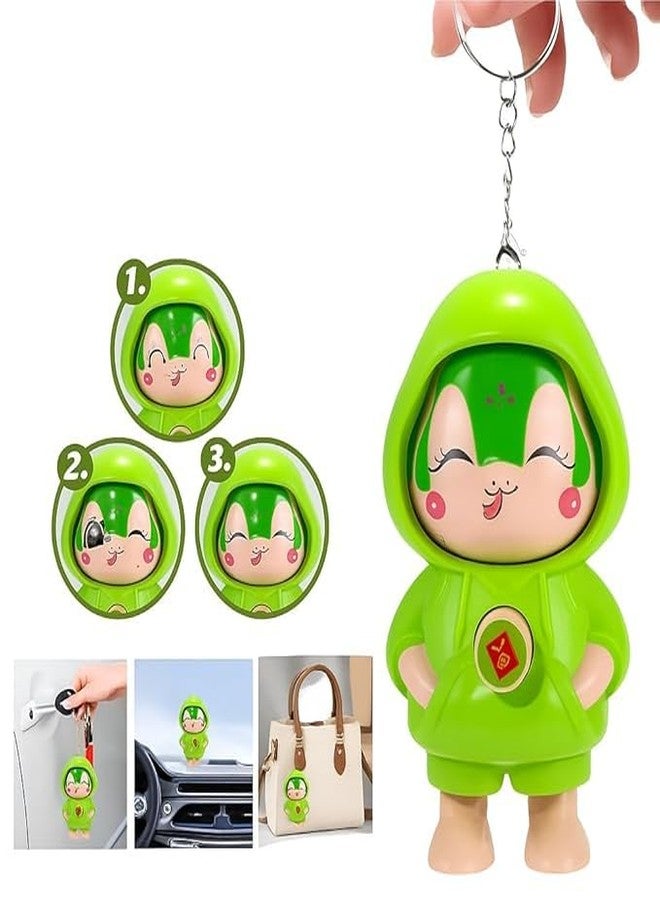 PIERCELL ENTERPRISE Piercell 1pcs Cute Toy Face Changing Keychain - 3 Expression Mood Swing Keychain | Kawaii Cartoon Doll Key Chain for Bags, Backpacks & Gifts for Kids, Teens, Women & Men - Image 5