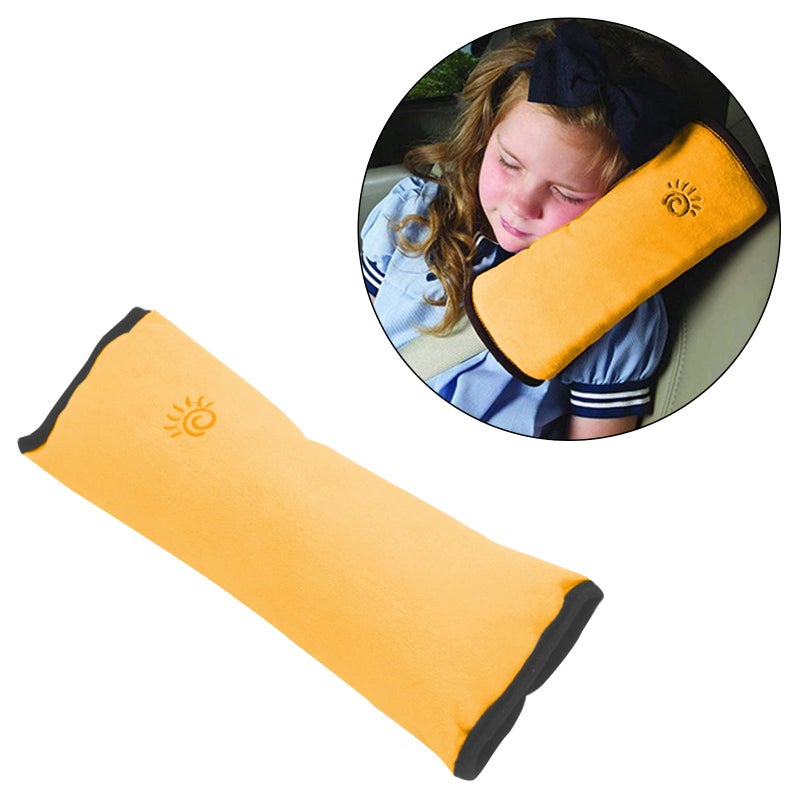 Safe-O-Kid® Baby Neck Support Pillow - Adjustable Neck Safety Pillow for Comfortable and Safe Sleep in Car Seat and Stroller Yellow, Pack of - 1 - Image 2