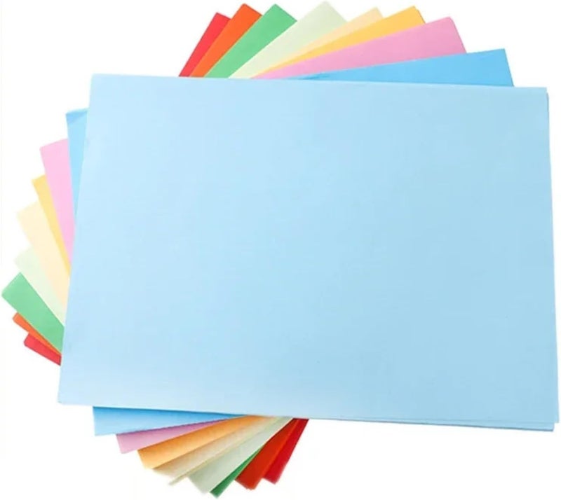 200pcs Colored A4 Multi-size Double Sides Craft Decoration Paper(Purple) - Image 1