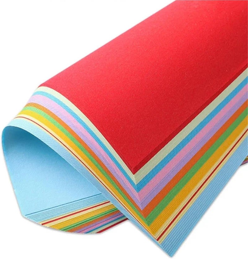200pcs Colored A4 Multi-size Double Sides Craft Decoration Paper(Purple) - Image 5