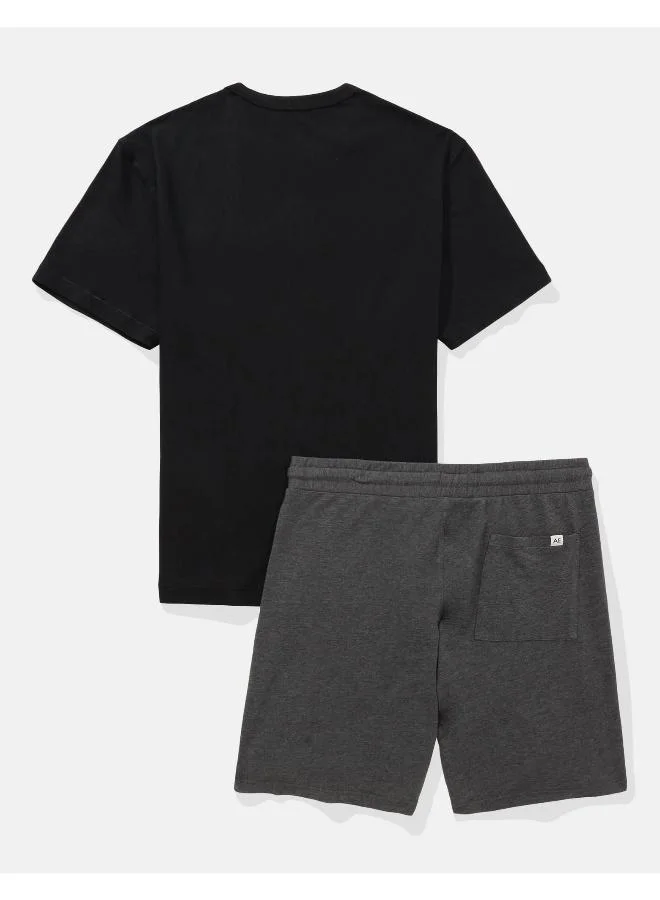 American Eagle AEO T-Shirt And Short Lounge Set