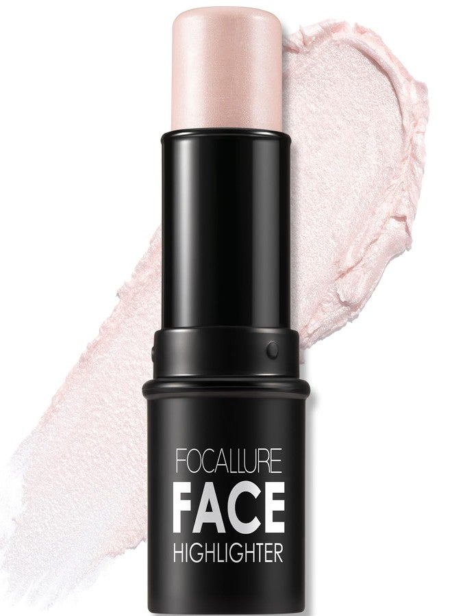 FOCALLURE Cream Highlighter Stick - Shimmer Illuminator Pen, Non-greasy Long-lasting Glow Stick, Lightweight Buildable Makeup for Face & Body, Easy Blending Strobing Cosmetic,LACE - Image 1