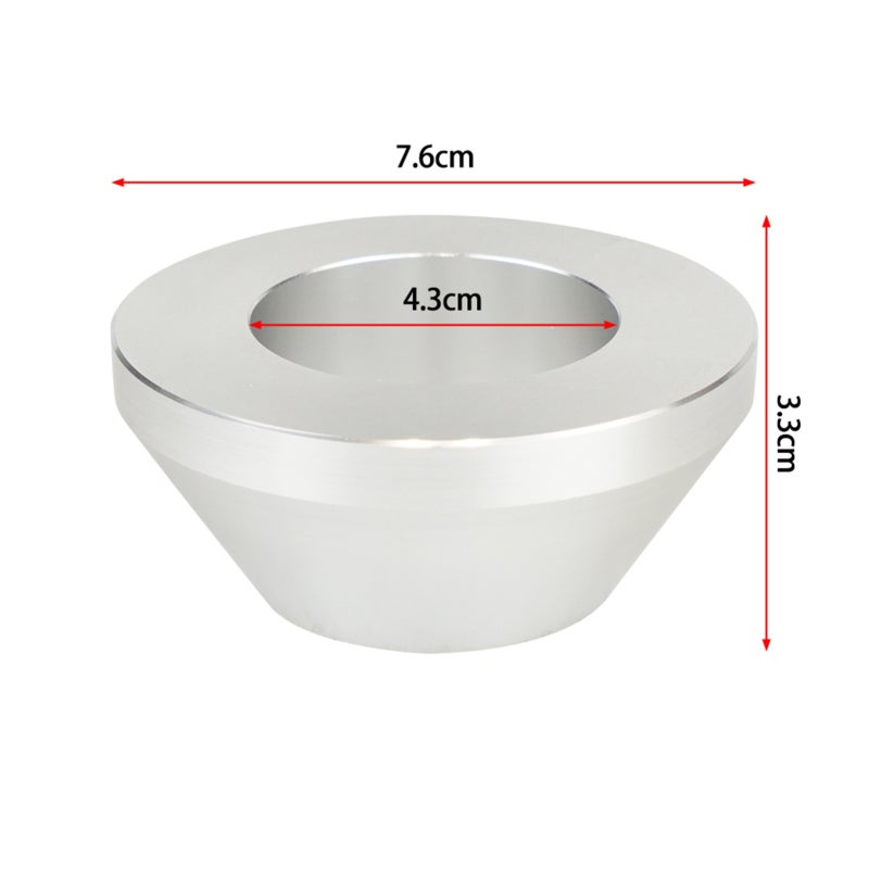 Manual Tire Changer Centering Cone: Silver, Scratch-Free Surface, High-Precision Positioning - Time-Saving Wheel Balancer Hold Down Cone for Car, Truck, Sedan, SUV, Commercial Vehicle

### （，）：
1. ：Ma - Image 2