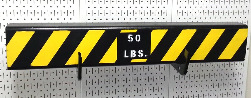 Wall Control Heavy Duty Pegboard Hook Slotted Hook Pair - Slotted Metal Pegboard Heavy-Duty Hooks Pegboard And Slotted Tool Board - Black - Image 3