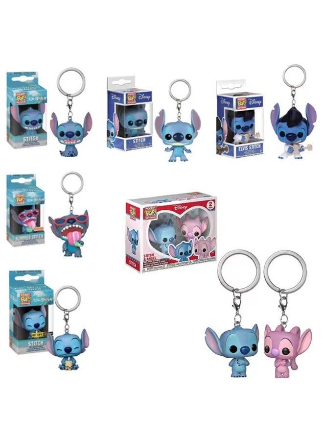 Funko - Pop! Disney Stitch Figure Key Chain Multicolour - Image 1