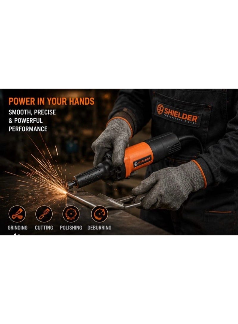 Shielder Long Neck Die Grinder 840W Variable Speed 6mm Collet SH-0800C - Image 5
