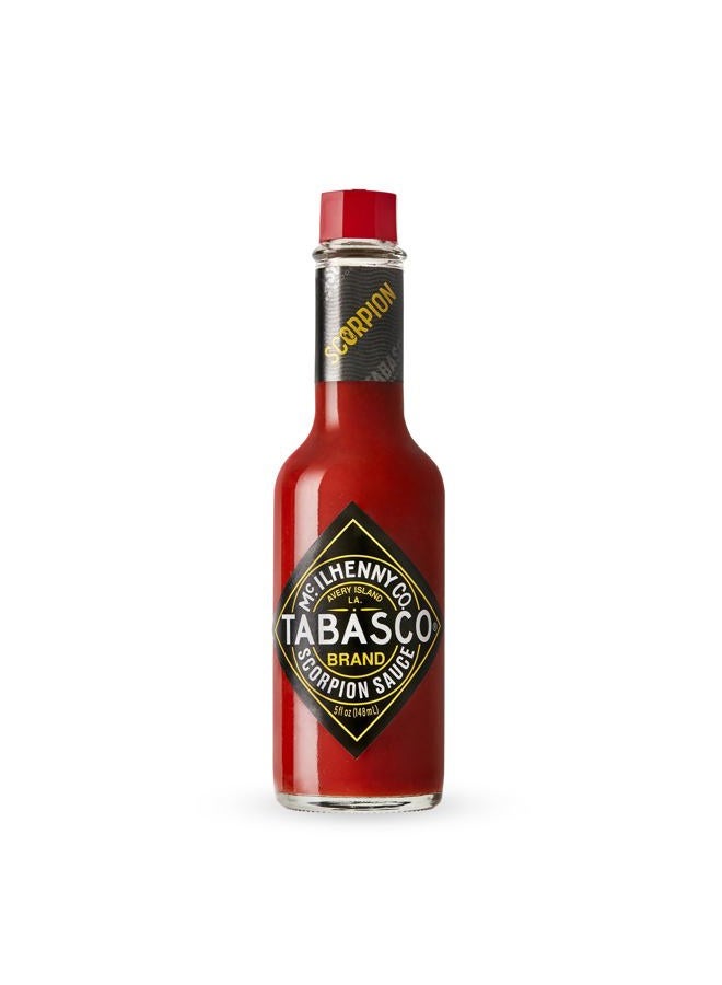 Tabasco صلصة العقرب من العلامة التجارية، صلصة حارة نارية وشديدة، زجاجة، جريئة وحارة، فلفل العقرب، جوافة، ومزيج أناناس، رائعة على التاكو والمزيد، 5 أونصات سائلة (عبوة من 1) - Image 1