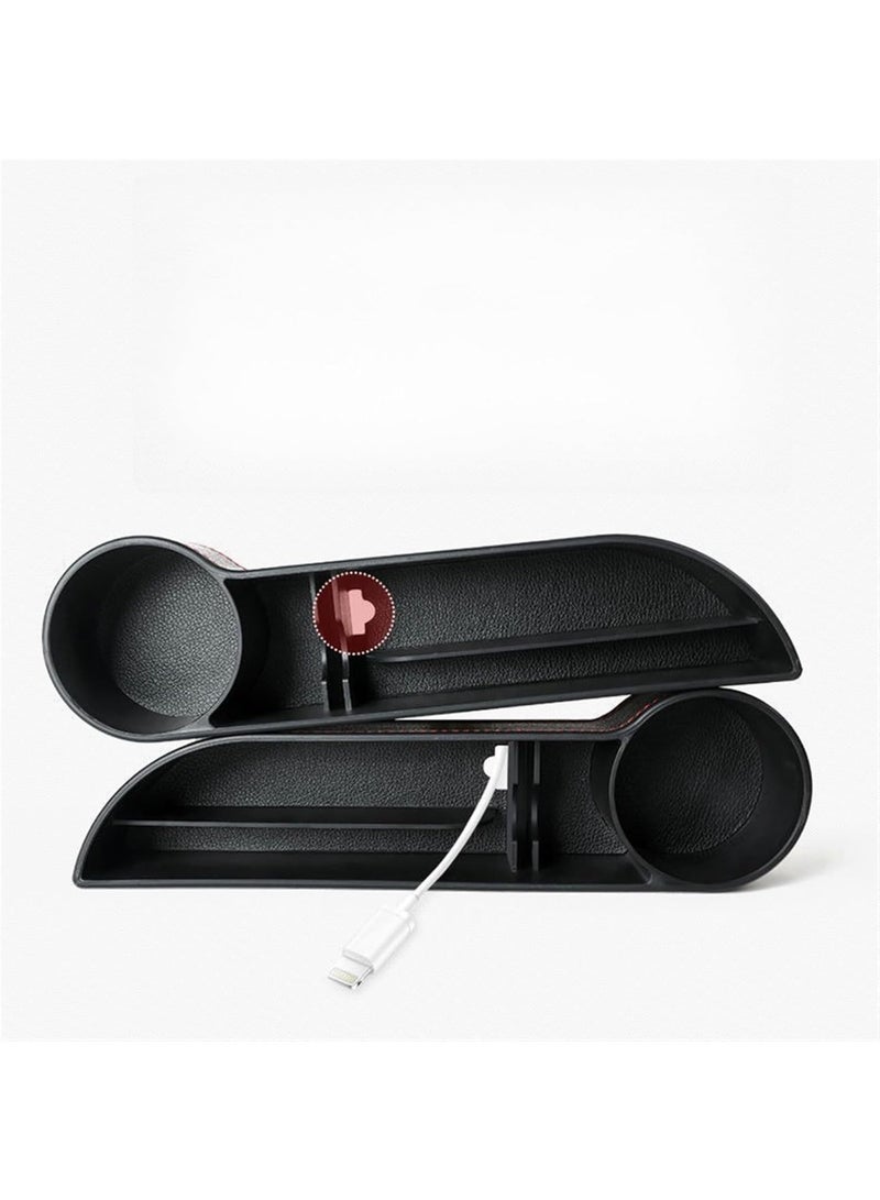 LAMAY Car Gap Filler with Cup Holder  | Car Organiser Front Gap Filler | Travel Accessories | Roadtrip Essentials - Image 3