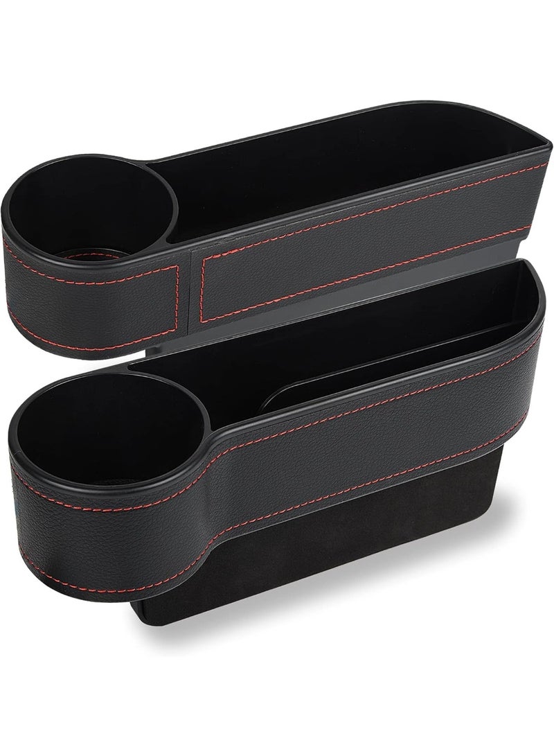 LAMAY Car Gap Filler with Cup Holder  | Car Organiser Front Gap Filler | Travel Accessories | Roadtrip Essentials - Image 1