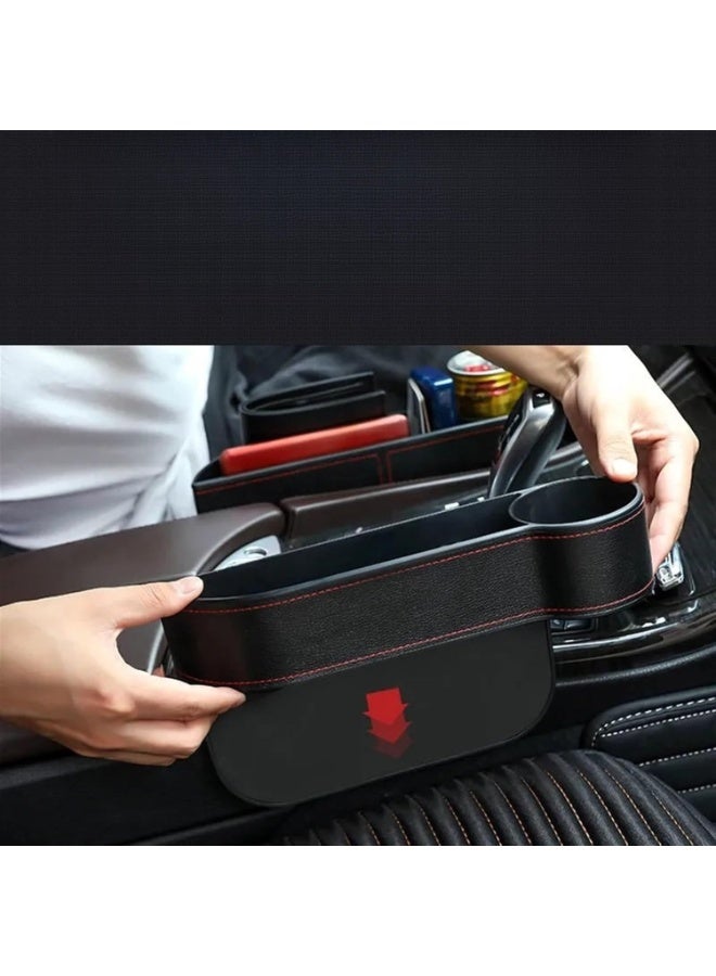 LAMAY Car Gap Filler with Cup Holder  | Car Organiser Front Gap Filler | Travel Accessories | Roadtrip Essentials - Image 5