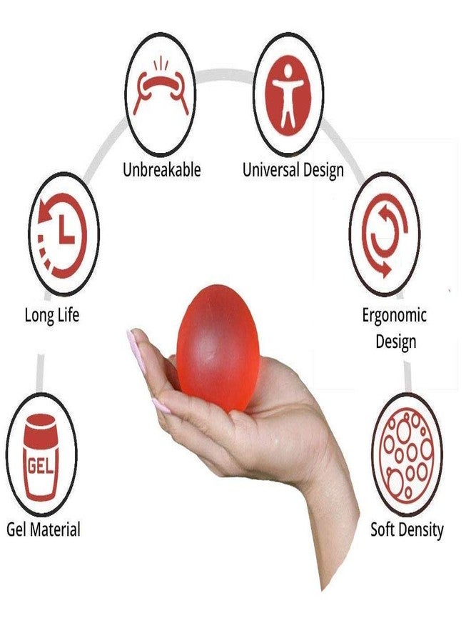 PHYSIOTREX- Gel Exercise Ball | Finger Exercise Equipment | Finger Exerciser - Hand Therapy | Physio Ball |Finger Exerciser Physiotherapy | Stress Relief Equipment (Gel Ball) - Image 4