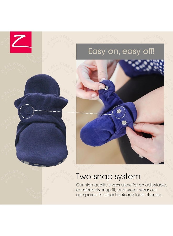 Zutano Zutano unisex-baby Organic Cotton Booties Classic  - Image 3
