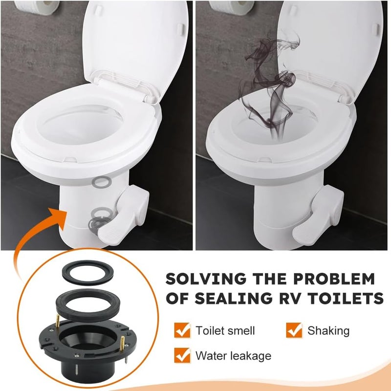 EMVANV RV Toilet Seal and Flange Kit - Image 4