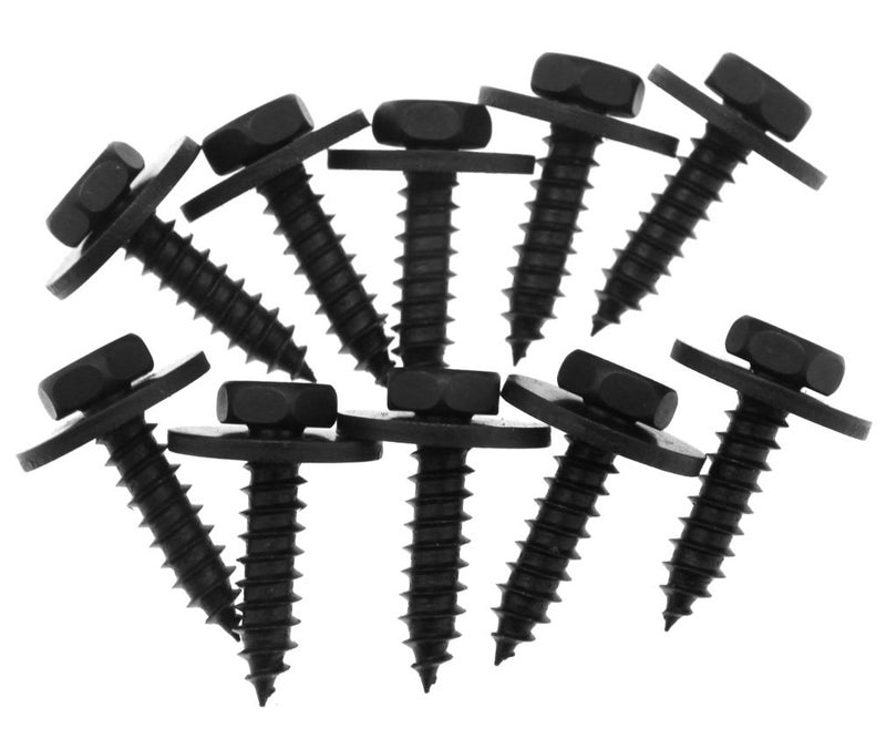Micro Trader 10Pcs Steel Tapper Screw for Bumpers Engine Shields Splash Guard - Image 3