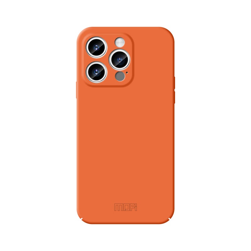 BURAQ Case Cover For iPhone 15 Pro Max MOFI Qin Series Skin Feel All-inclusive PC Phone Case(Orange) - Image 1
