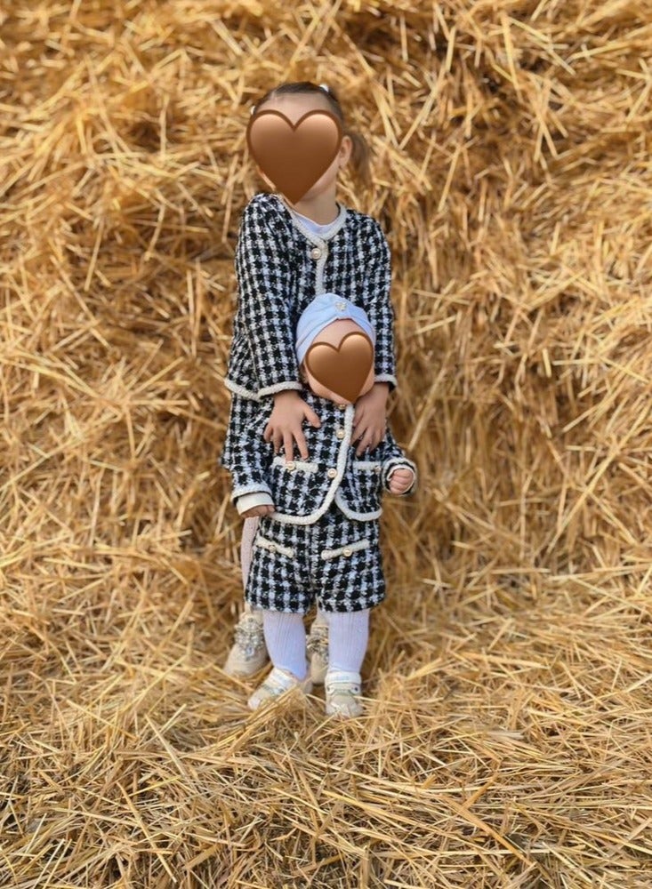 دوكو بافانو طقم ملابس حفلات أطفال بافانو طقم ملابس أطفال رضع 2 قطعة قميص كاجوال 0-3 سنوات بنطلون أزياء حديثي الولادة - Image 2