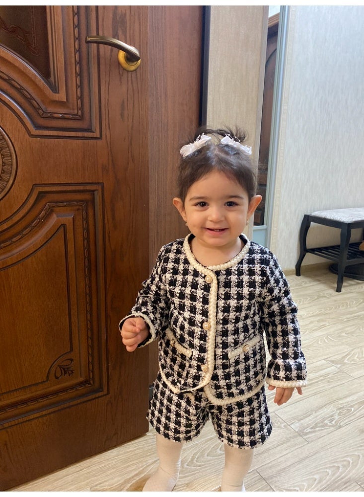 دوكو بافانو طقم ملابس حفلات أطفال بافانو طقم ملابس أطفال رضع 2 قطعة قميص كاجوال 0-3 سنوات بنطلون أزياء حديثي الولادة - Image 3