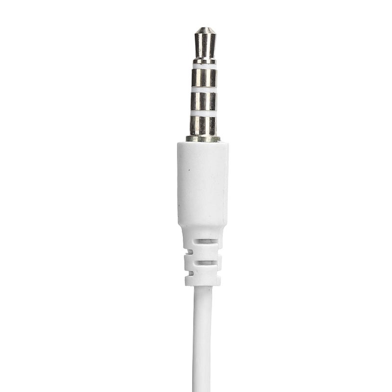 White Ergonomic Headphones with Cable 3 5mm HiFi Clear Sound for Mobile Phone Gaming Music - Image 4
