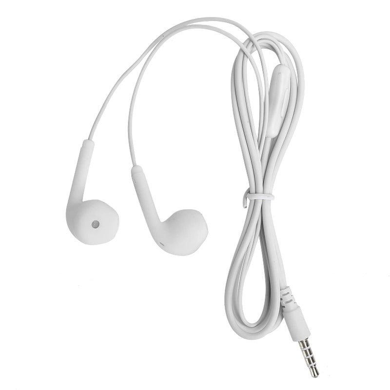 White Ergonomic Headphones with Cable 3 5mm HiFi Clear Sound for Mobile Phone Gaming Music - Image 2