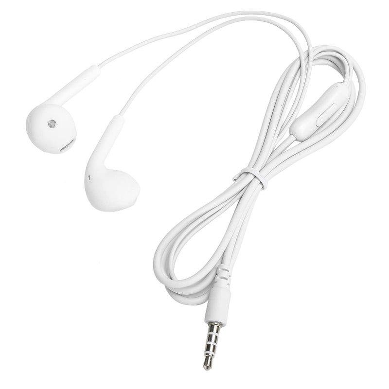 White Ergonomic Headphones with Cable 3 5mm HiFi Clear Sound for Mobile Phone Gaming Music - Image 3