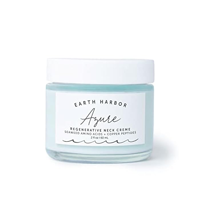 Earth Harbor AZURE Regenerative Neck Crème | Smooth Neck | Face Water Cream | 2 fl oz - Image 1