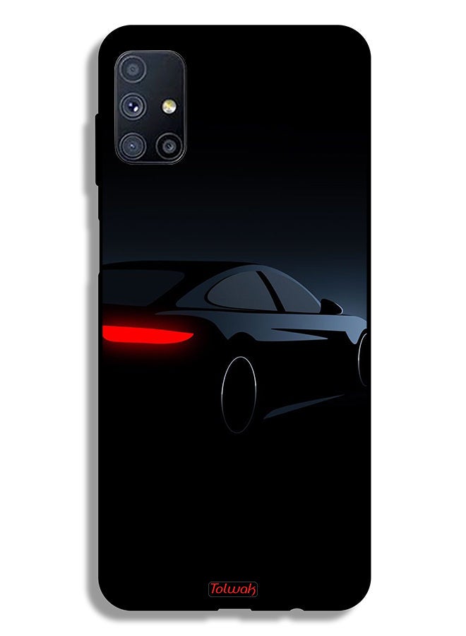 Tolwak Samsung Galaxy M51 Protective Case Cover Dark Car - Image 2