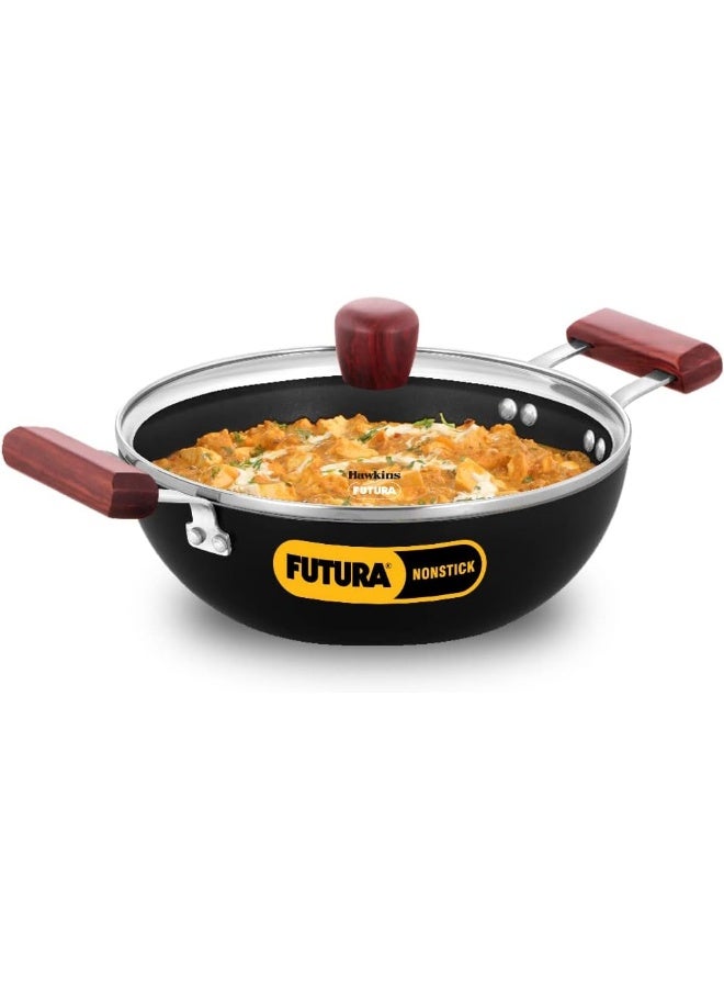 Hawkins هوكينز فutura إن إس عميق كادهاي (قاع مسطح) مع غطاء زجاجي 2.5 لتر، 24 سم، 3.25 ملم - Image 1