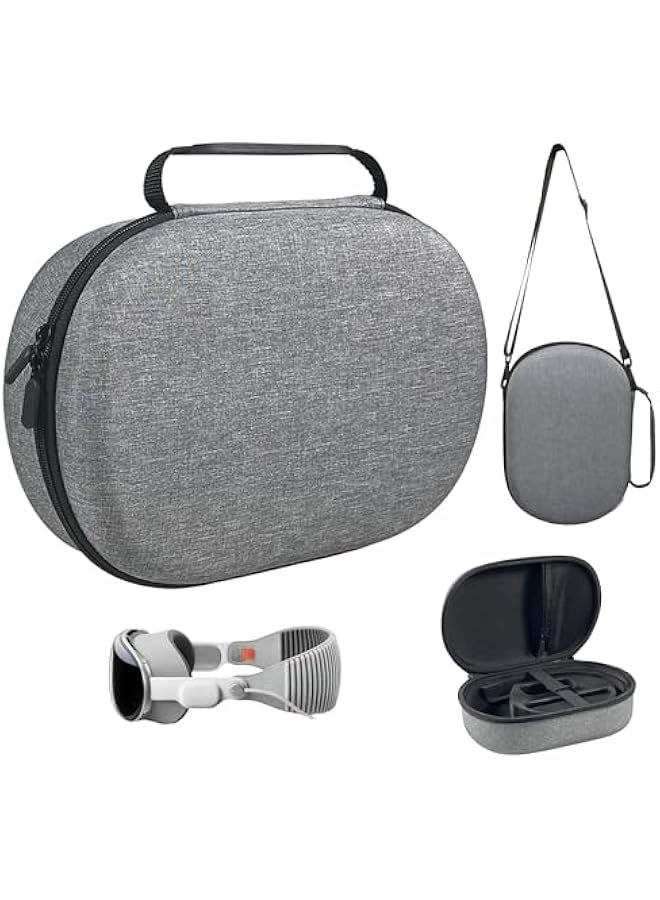 NIBEMINENT Carrying Travel Case for Vision Pro, Anti-fall Waterproof and Travel Hard Protective Cover Portable Storage Bag for Vision Pro VR Headset and Accessories  - Image 1