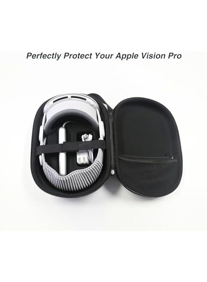NIBEMINENT Carrying Travel Case for Vision Pro, Anti-fall Waterproof and Travel Hard Protective Cover Portable Storage Bag for Vision Pro VR Headset and Accessories  - Image 3