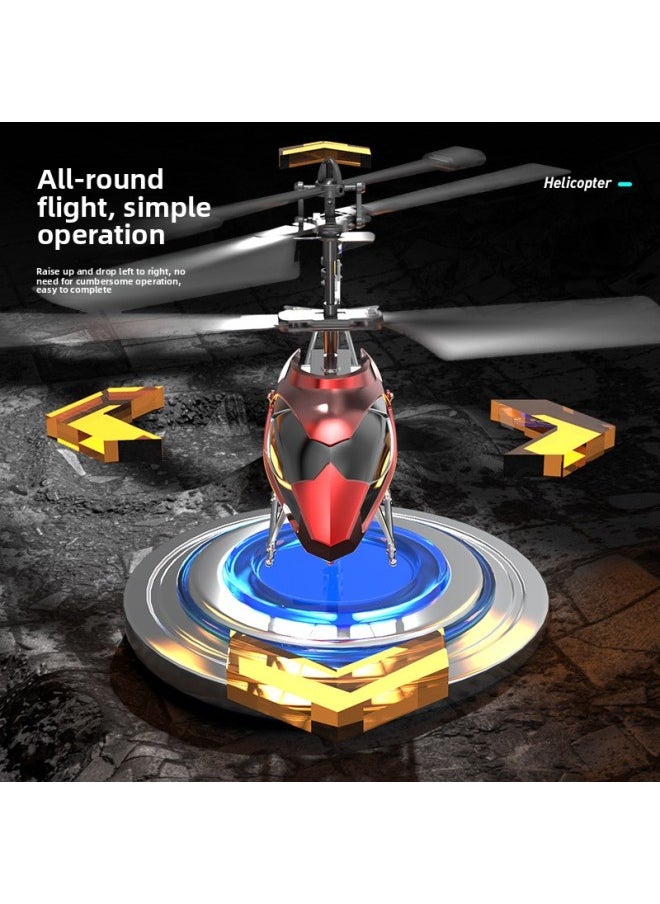 3.5-way Remote Control Helicopter USB Charging Drop-resistant Anti-collision Remote Control Aircraft Model Toy Wholesale-Color:911-X Local Gold Chinese (up, Down, Left And Right)