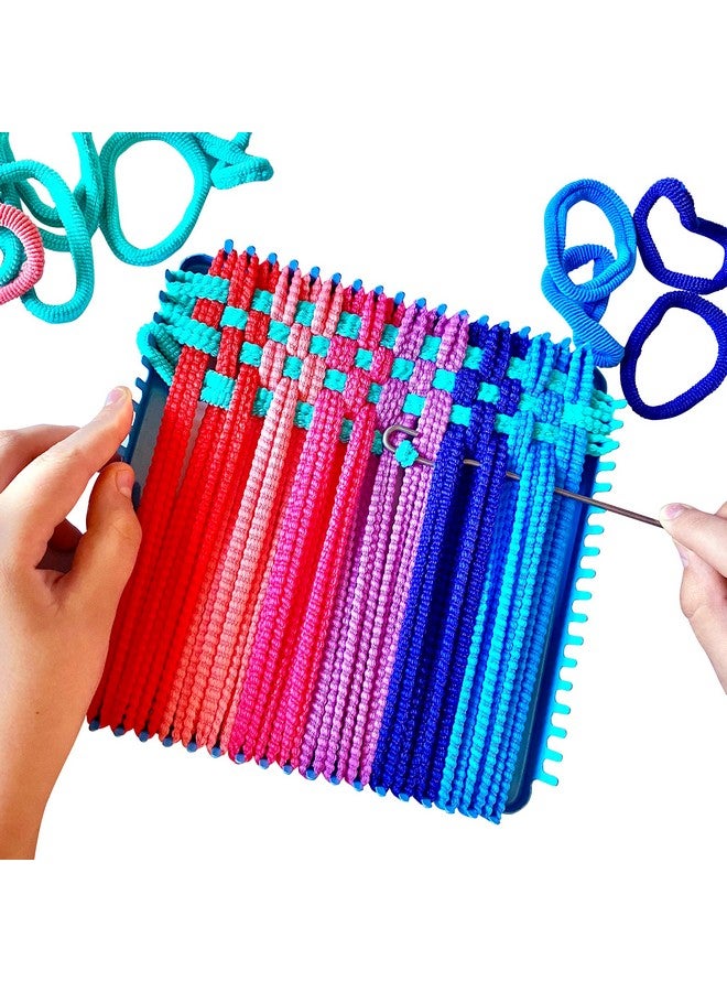 هابينيست نول نسج Hapinest اصنع حاملات الأواني بنفسك للأطفال، طقم نول نسج، طقم نول حامل الأواني للمبتدئين، طقم حلقات حامل الأواني، أدوات فنية وحرفية للأطفال والبنات والأولاد من سن 6 إلى 12 سنة فما فوق - Image 4