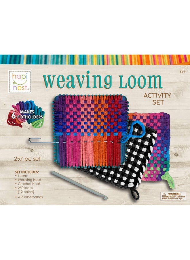 هابينيست نول نسج Hapinest اصنع حاملات الأواني بنفسك للأطفال، طقم نول نسج، طقم نول حامل الأواني للمبتدئين، طقم حلقات حامل الأواني، أدوات فنية وحرفية للأطفال والبنات والأولاد من سن 6 إلى 12 سنة فما فوق - Image 1