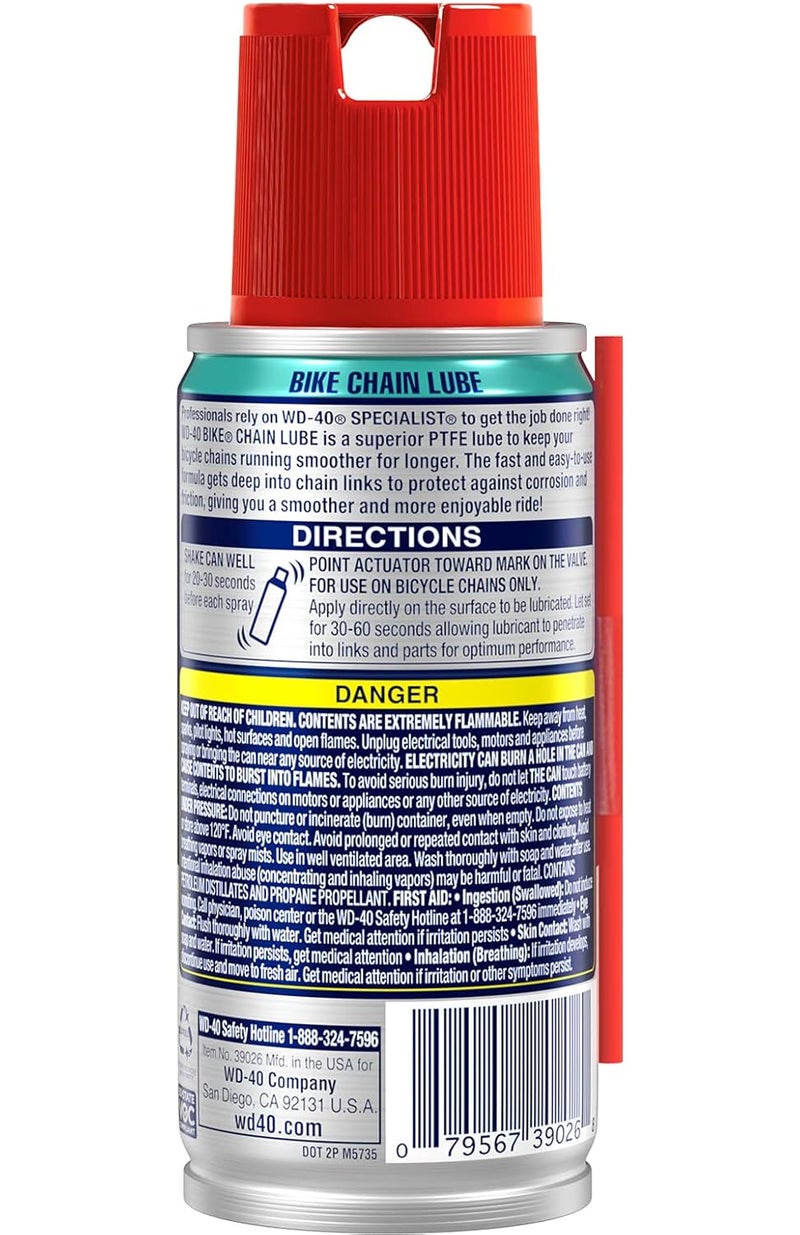 WD40 WD-40 Specialist Bike Chain Lube, 2.5 OZ [4-Pack] - Image 2