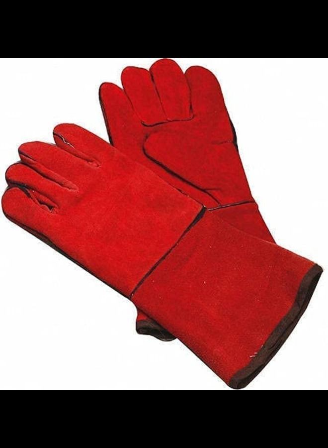 Leather welding gloves Wear Tear and Heat Resistant fire proof Stitched - Image 1