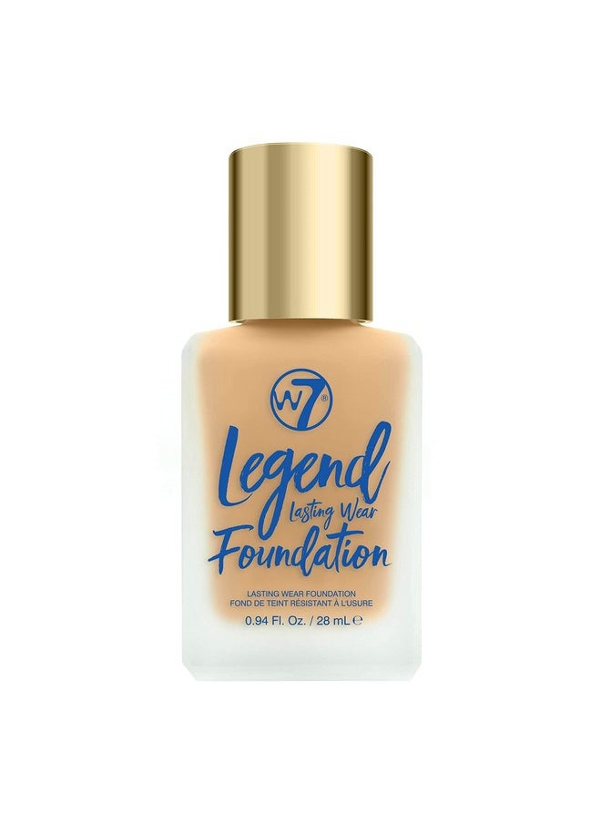 W7 - Legend Foundation Creamy Liquid Foundation For Poreless Semi Matte Medium Coverage 28Ml (Butterscotch) - Image 1