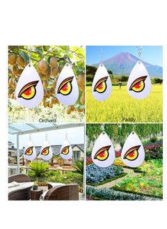 SYOSI Eye Decoy Scary Eyes Strong Visual Bird Repellent Mirror Reflective Pinwheels Bird Deterrent Bird Scarers Sparkly Wind Spinner Hanging Outdoors For Anti-Bird Places 3Pcs  - Image 3